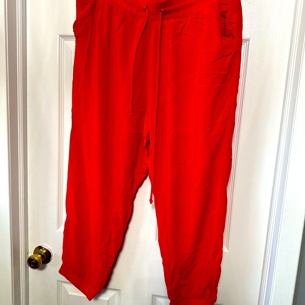 New look soft pants, orange 2X